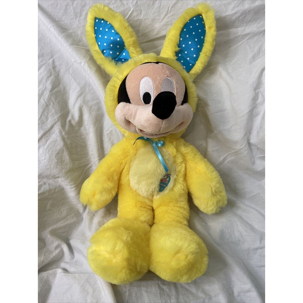 Rare Disney Store Mickey Mouse Marshmallow Scented Plush Toy Yellow New